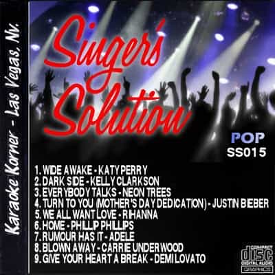 Singer's Solution Karaoke - SS015 Front Cover.