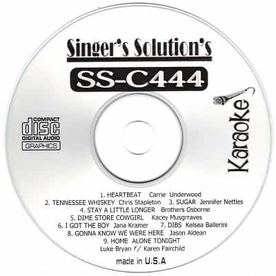 Singer's Solution Karaoke - SSC444 Disc.